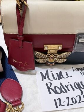 Authentic Gucci Queen Margaret blind for love shoulder bag